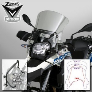 G650GS  スクリーン BMW G650GS Windshields Wiindscreens V stream Ztechnik touring
